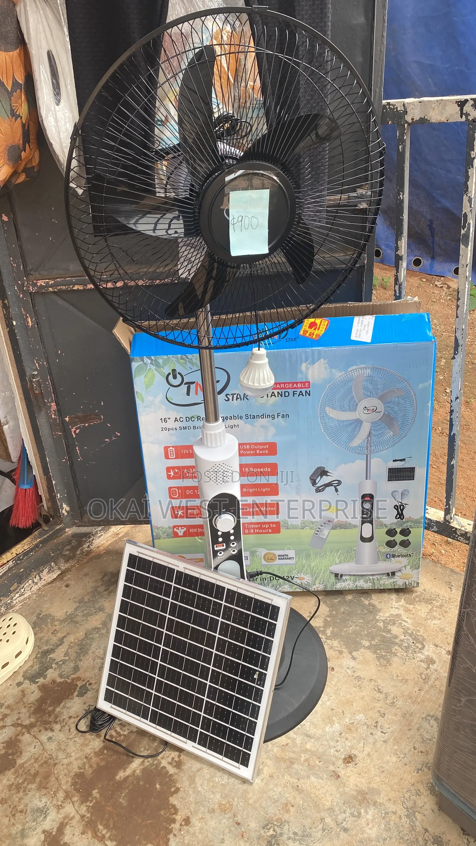 EcoCool Solar Rechargeable Fan: Breeze Anywhere, Anytime