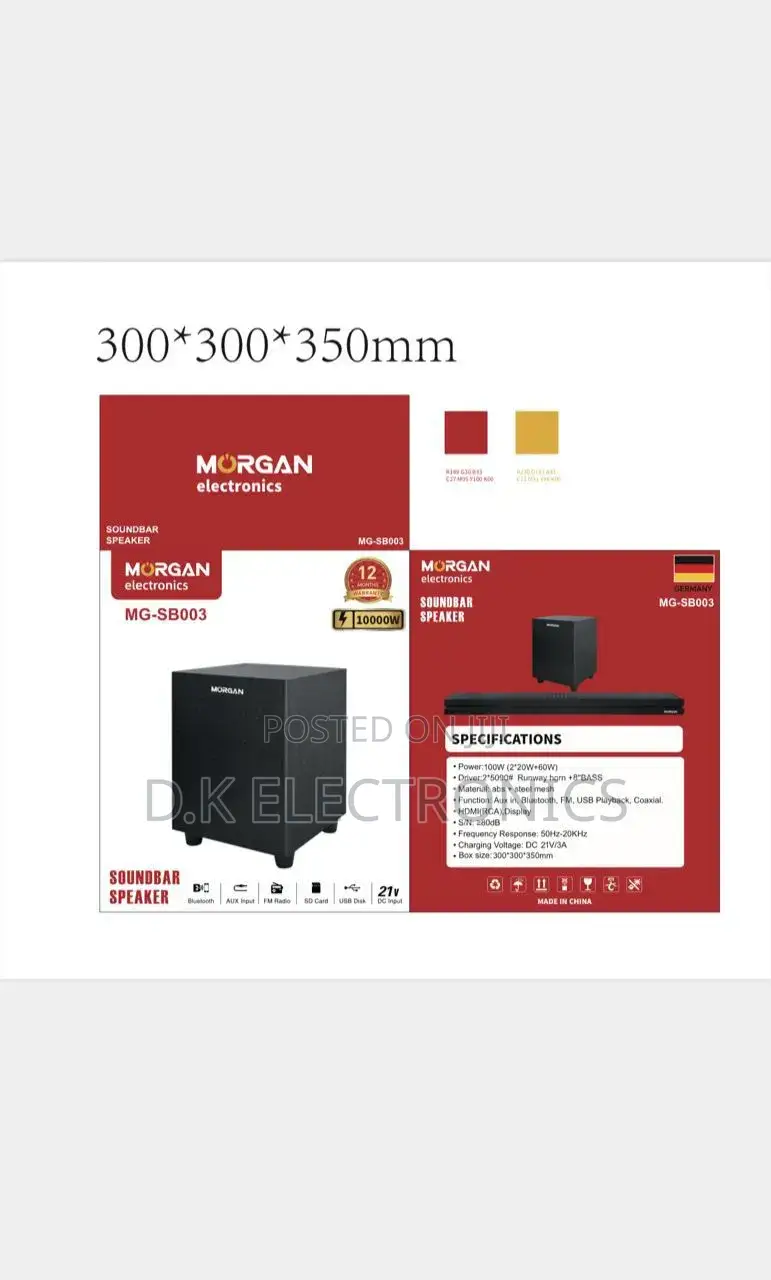 2026 Morgan Mg-Sb003 TV Soundbar