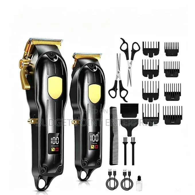 2in1 Rechargeable Hair Clippers Led Display With Accessories