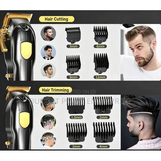 2in1 Rechargeable Hair Clippers Led Display With Accessories