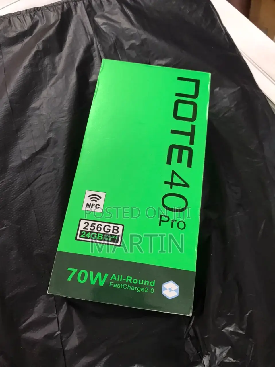 New Infinix Note 40 Pro 256 GB Black
