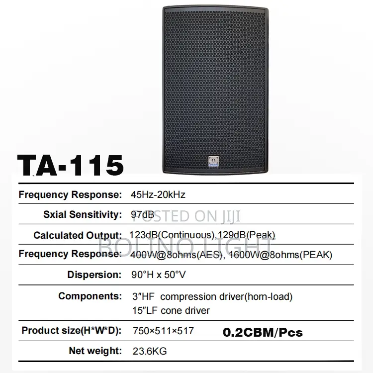 Single 15 Inch Speaker