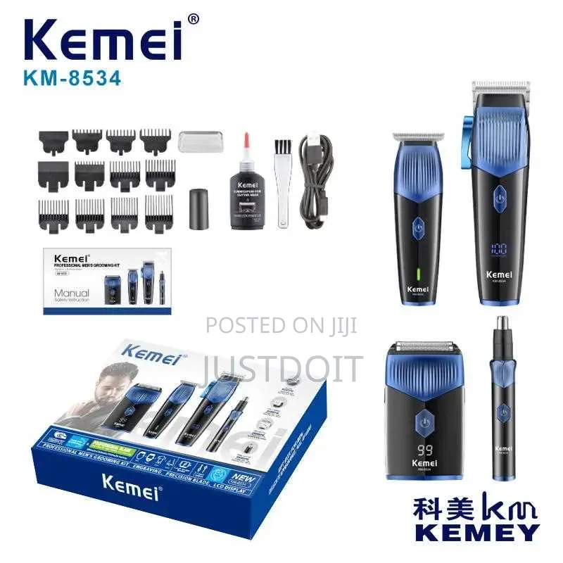 Kemei 4 in 1 Rechargeable Barbering Set
