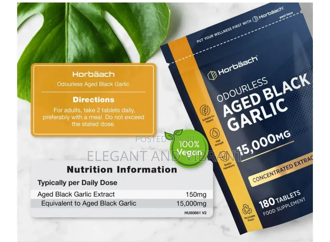 Black Garlic 15,000mg 180 Tablets