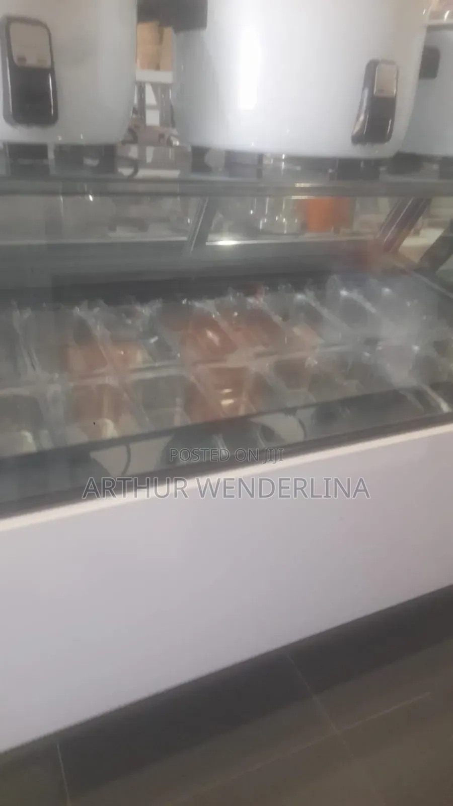 16 Pans Ice Cream Display