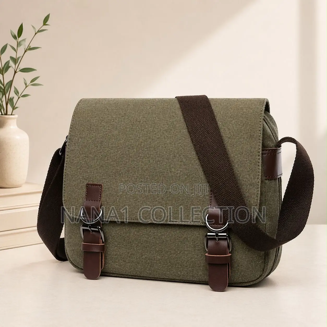 Charcoal Canvas Side Bags