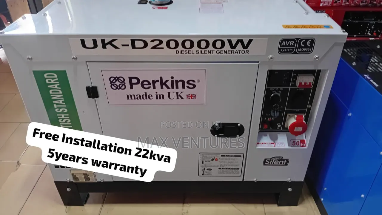 Brand New Perkins 22kVA Diesel Generator – Heavy Duty Power 22kva