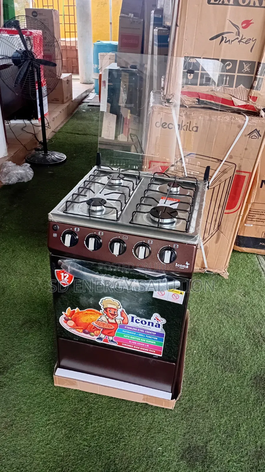 Icona Gas Cooker – Fast Heating Easy