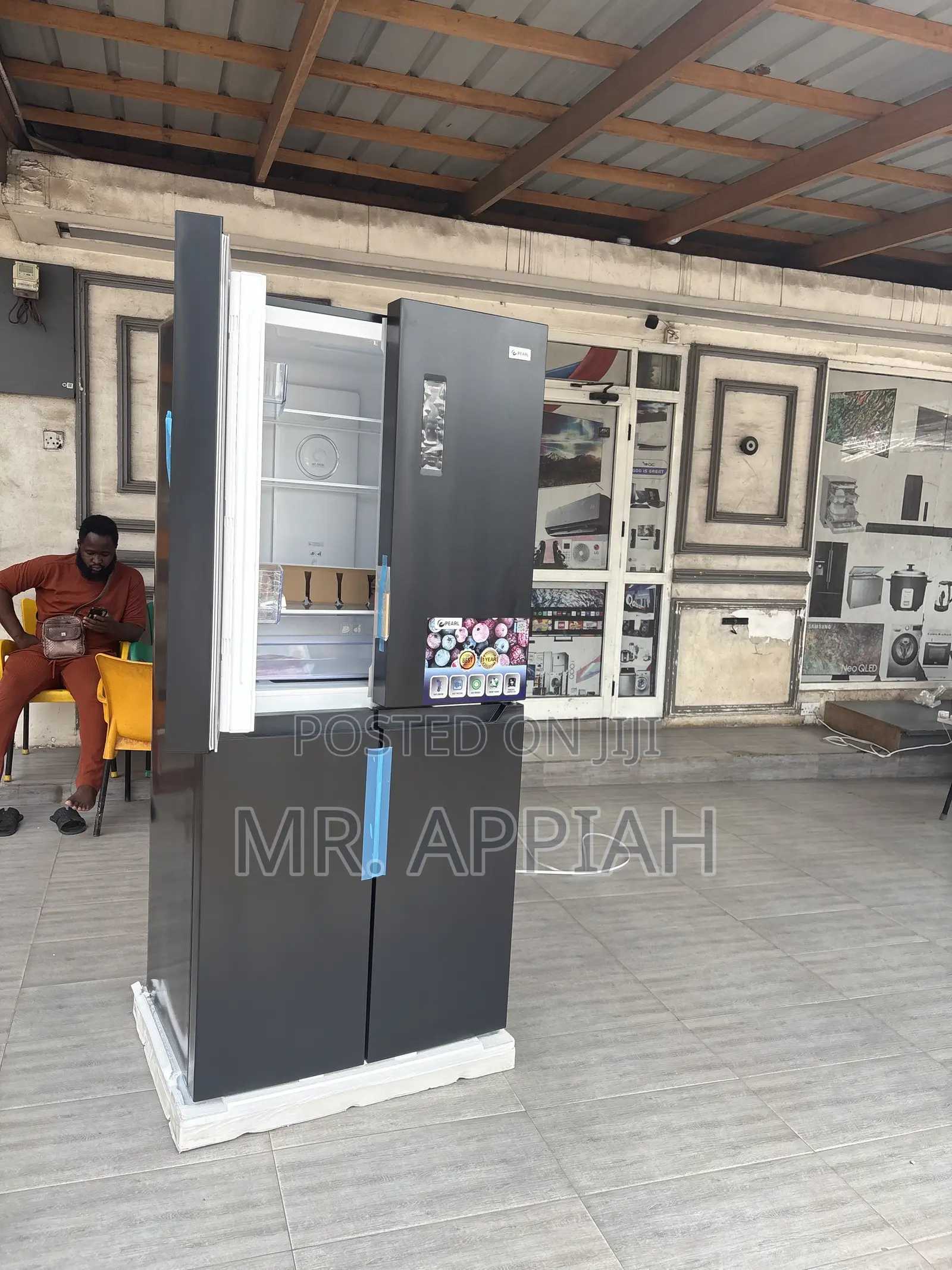 Get Affordable Pearl Pf-613mdix 421Liters Fridge(Gray) 