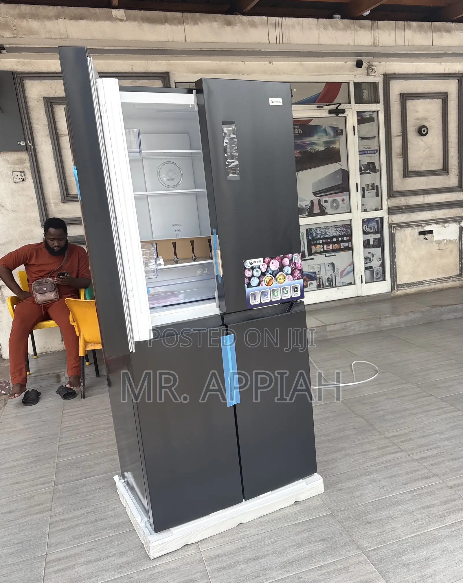 Lovely Design Pearl Pf-613mdix 4 Door Refrigerator(Gray) 
