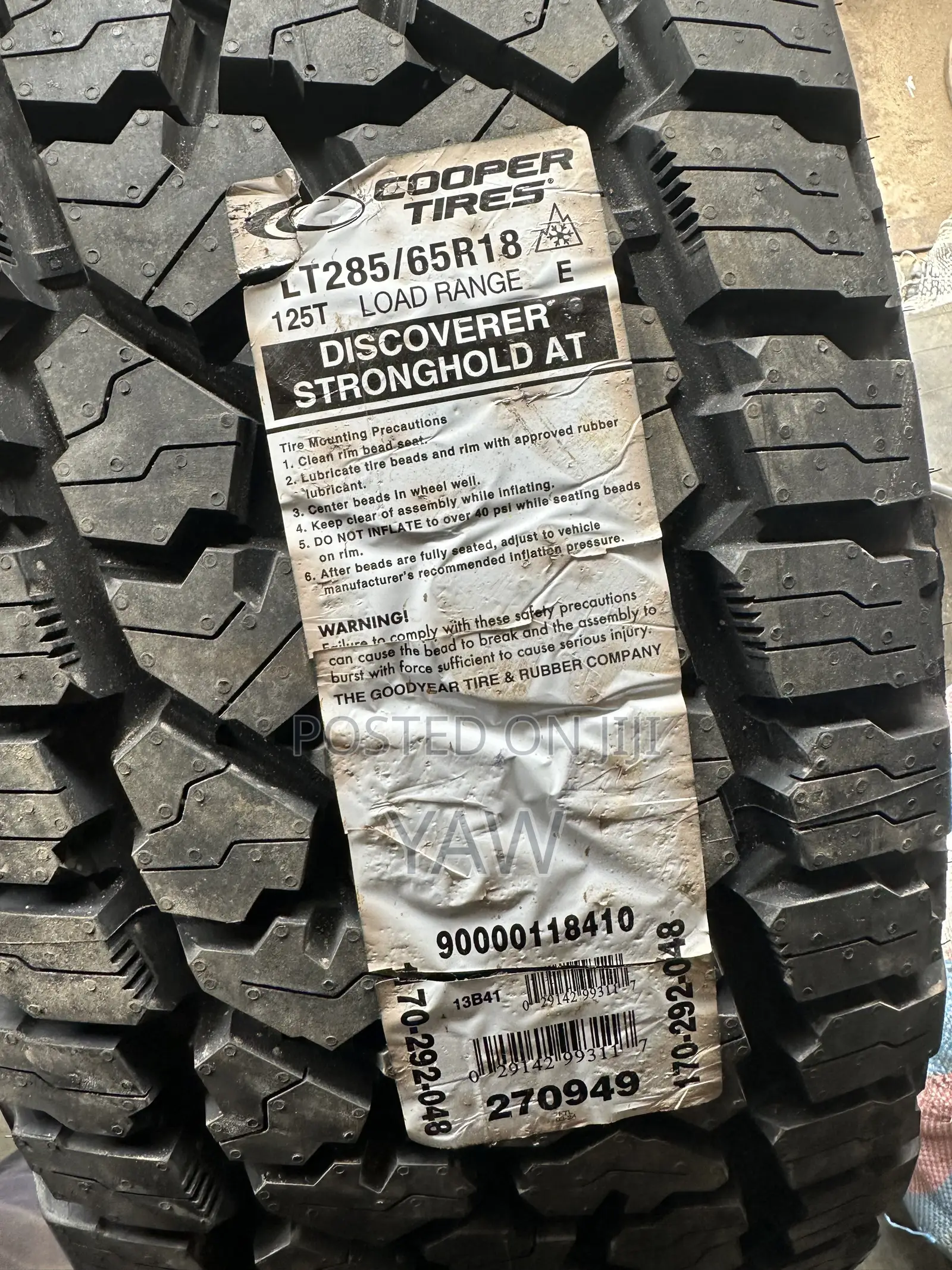 Lt285/65r18 Discoverer