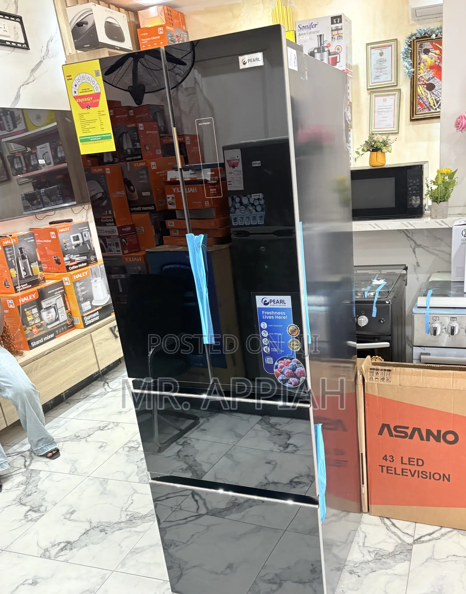 Order Unique Pearl Pf-441mdg Refrigerator(Black) 