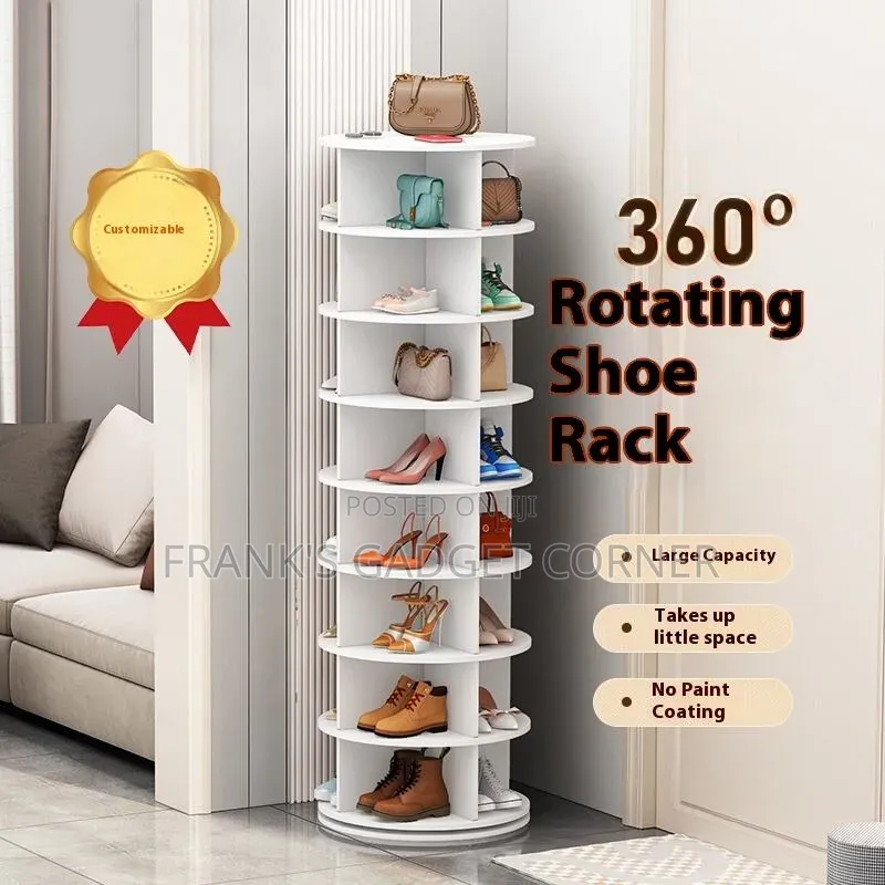 360° Rotating Shoe Rack