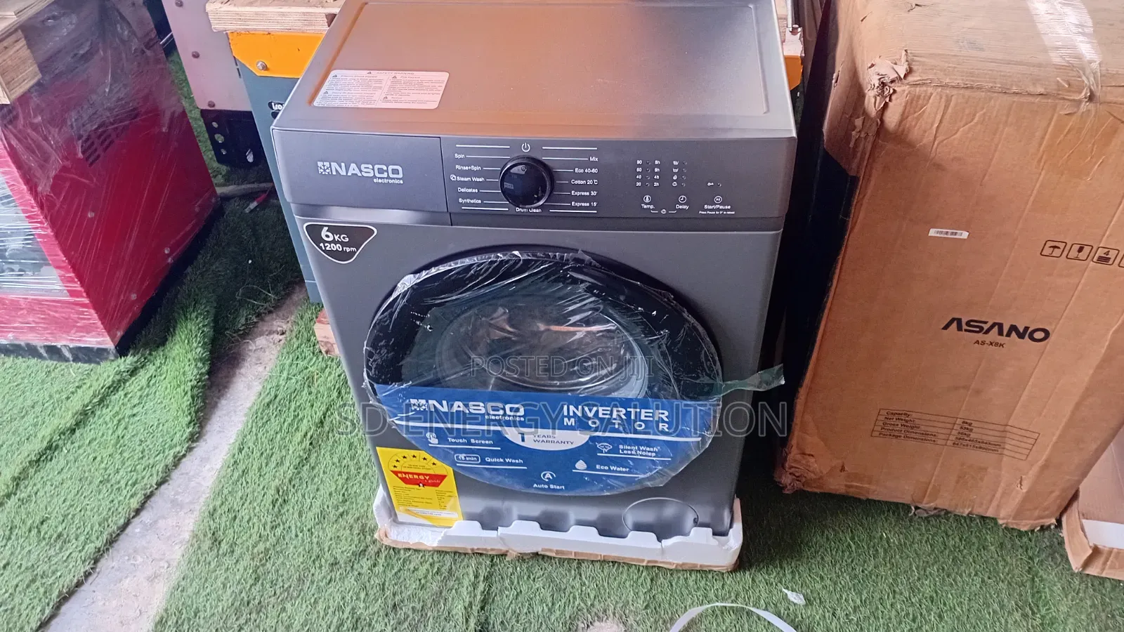 Nasco 6KG Full Automatic Washing Machine – Front Load