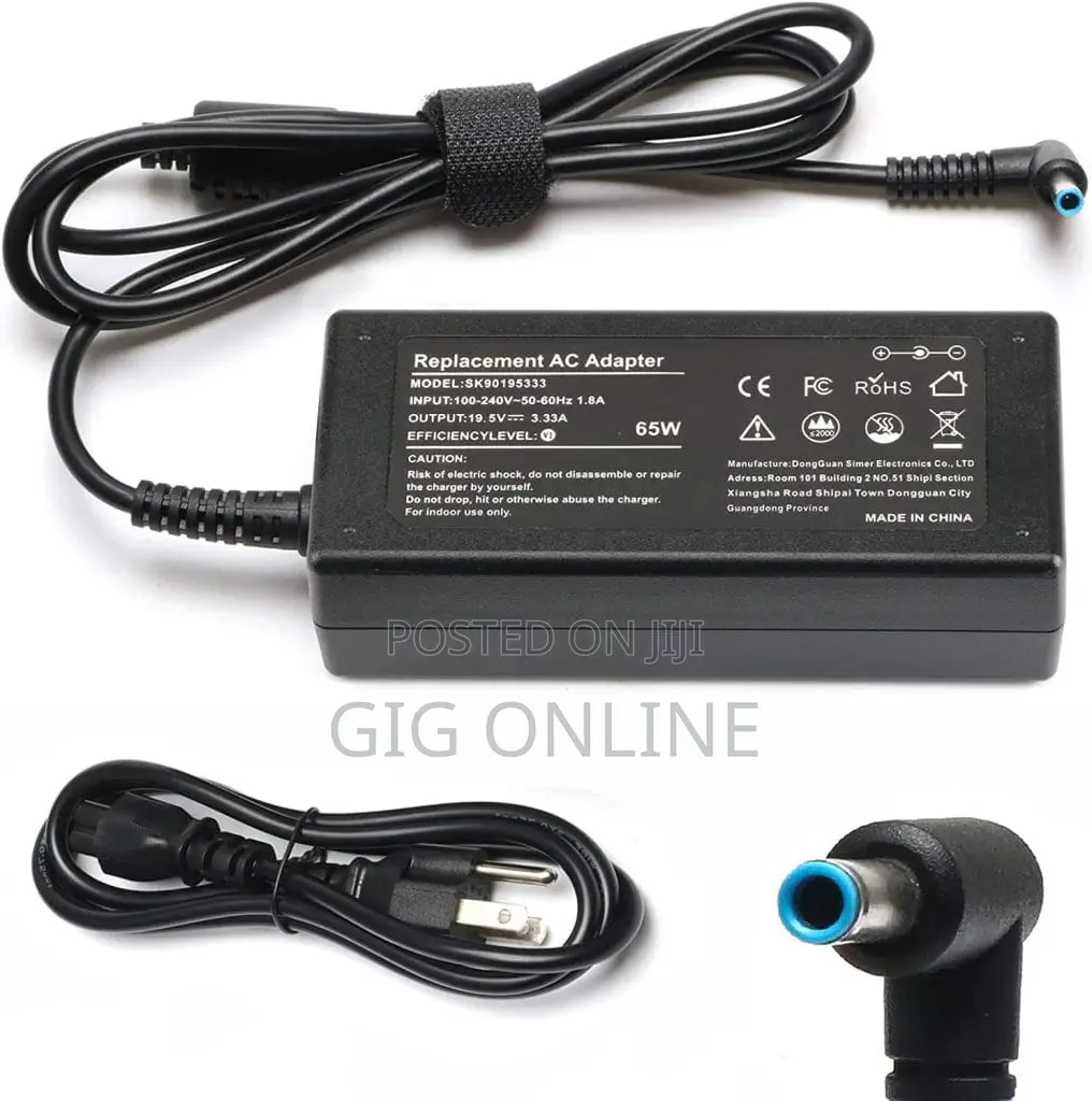 HP Blue Pin Laptop Charger – Durable Efficient