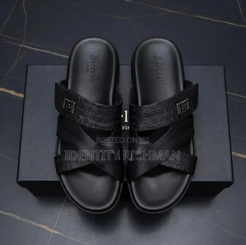 Pure Leather Slippers Available as Seen