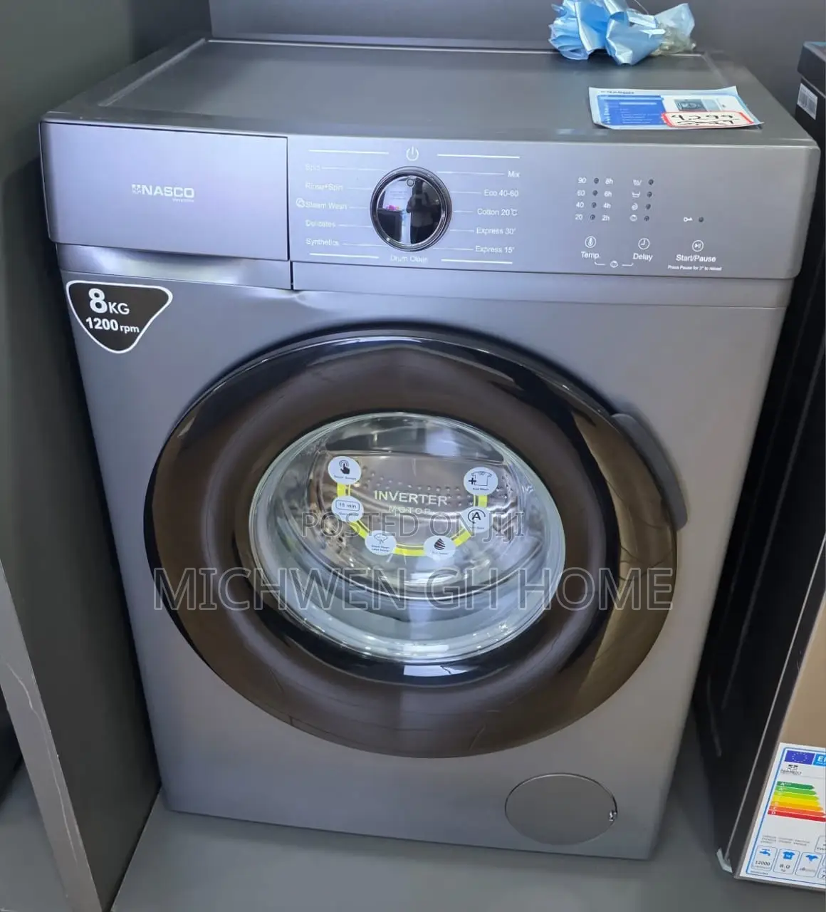 Nasco Washing Machine Front Load 8kg