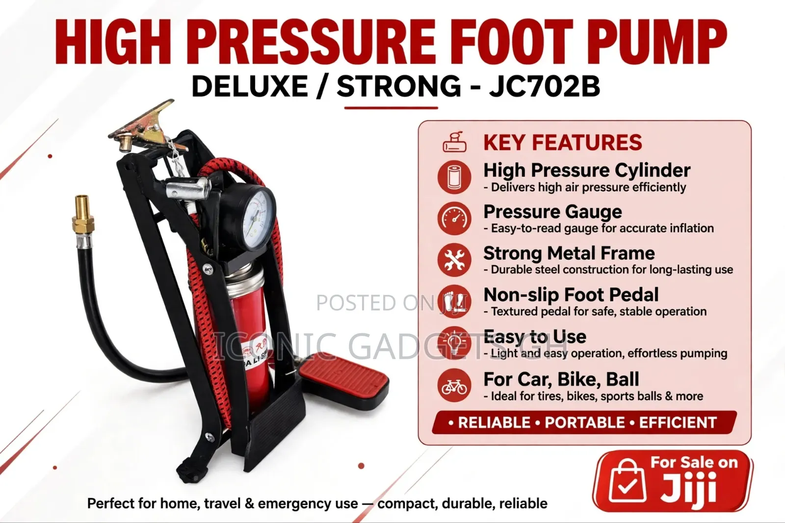 High Pressure Foot Pump