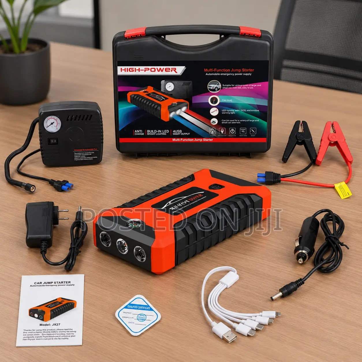 Car Jump Starter and Tire Pump or Tire Inflator
