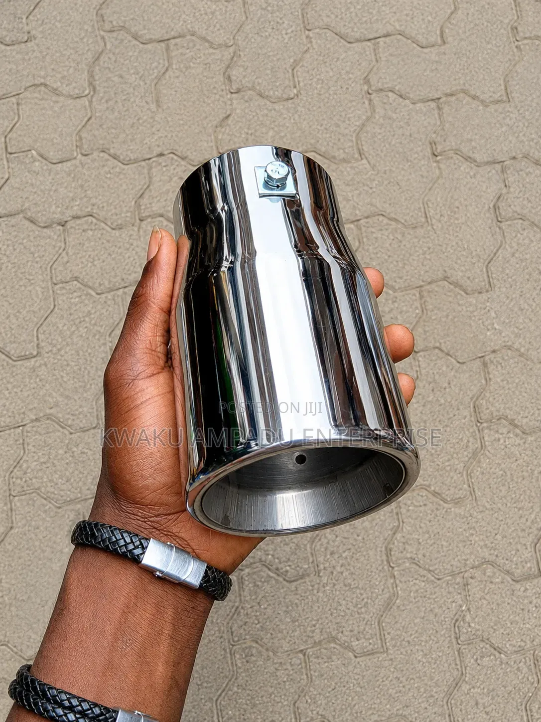 Round Chrome Stainless Steel Exhaust Tip - Universal