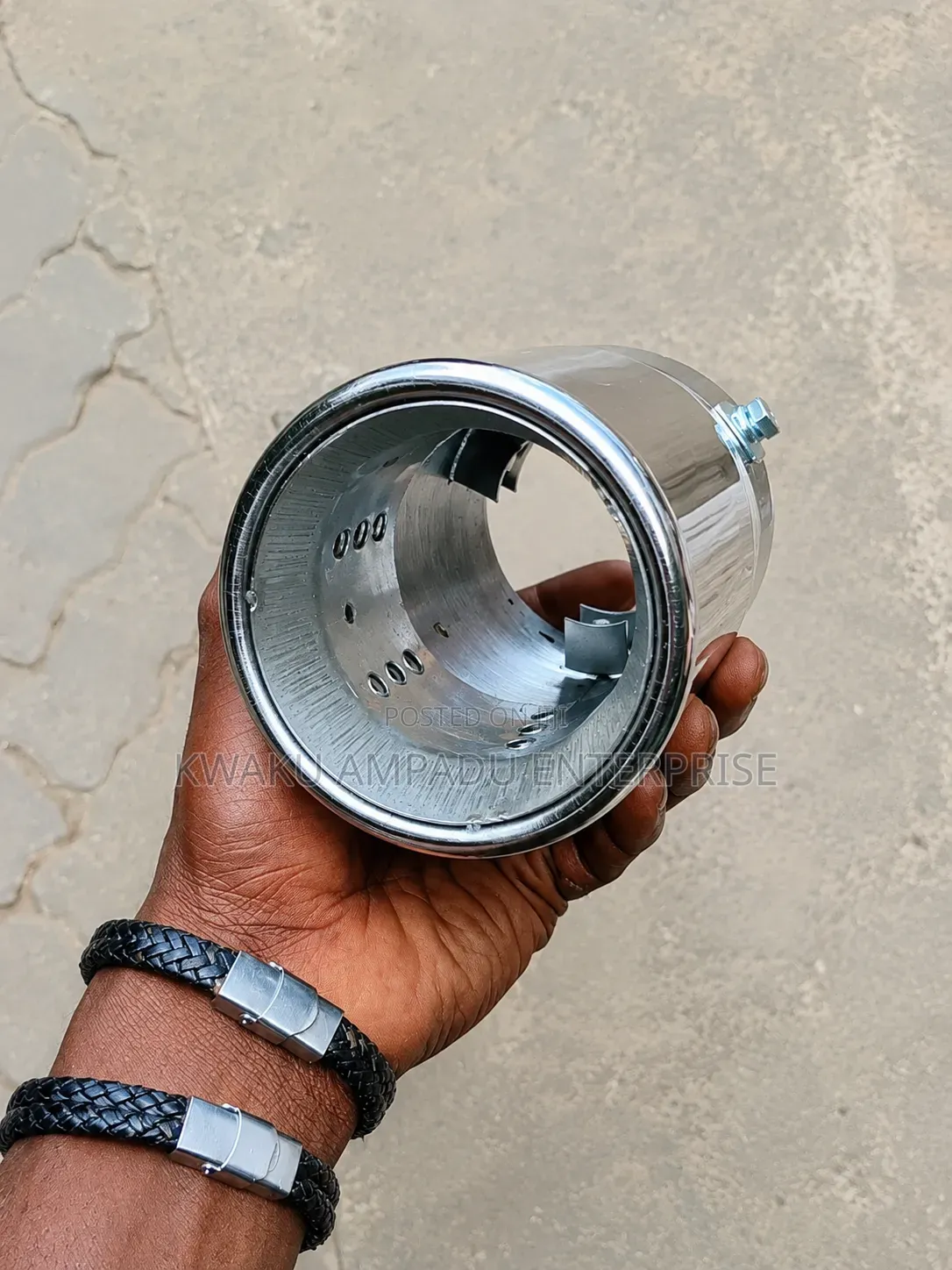 Round Chrome Stainless Steel Exhaust Tip - Universal