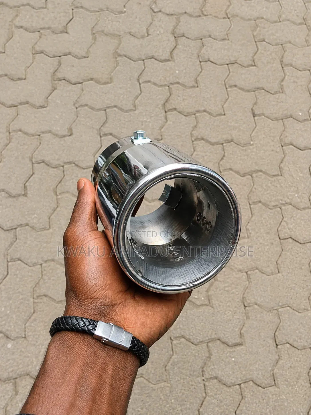 Round Chrome Stainless Steel Exhaust Tip - Universal