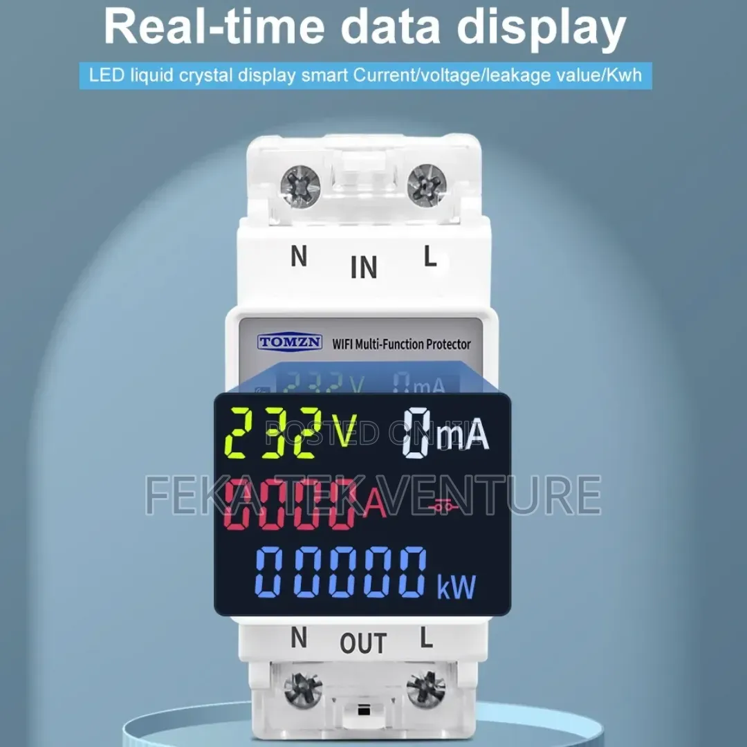 Tuya 1 Phase Smart Meter Curcuit Breaker