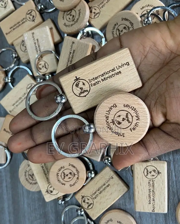 Wooden Key Holder With Branding