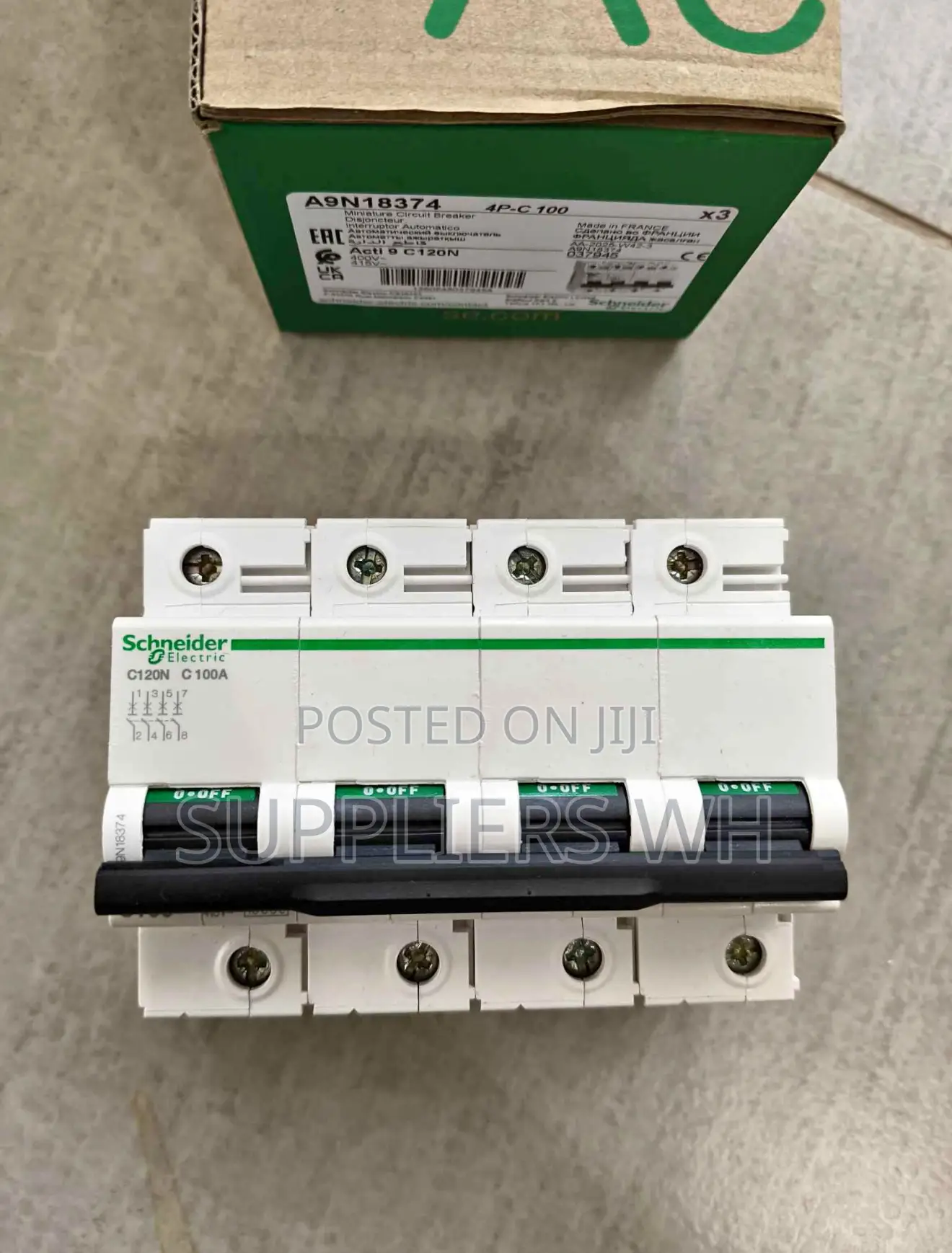 MCB Breaker 100a Pole 4 Circuit Breaker Distribution Board Electrical