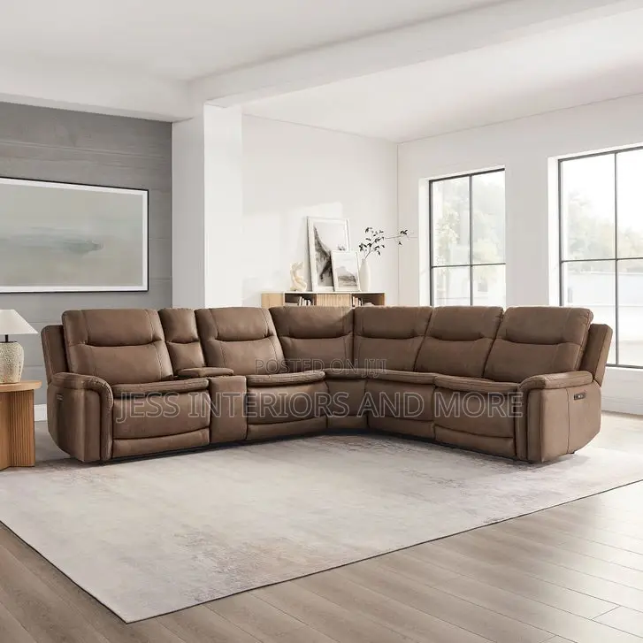 Recliner Sofa (Power Reclining Sectional With Power Headrests)