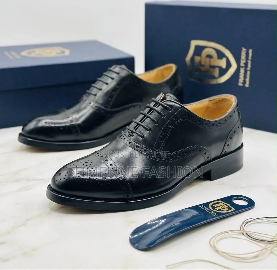 Frank Perry Brogues Lace Up Shoes 39-46 Black