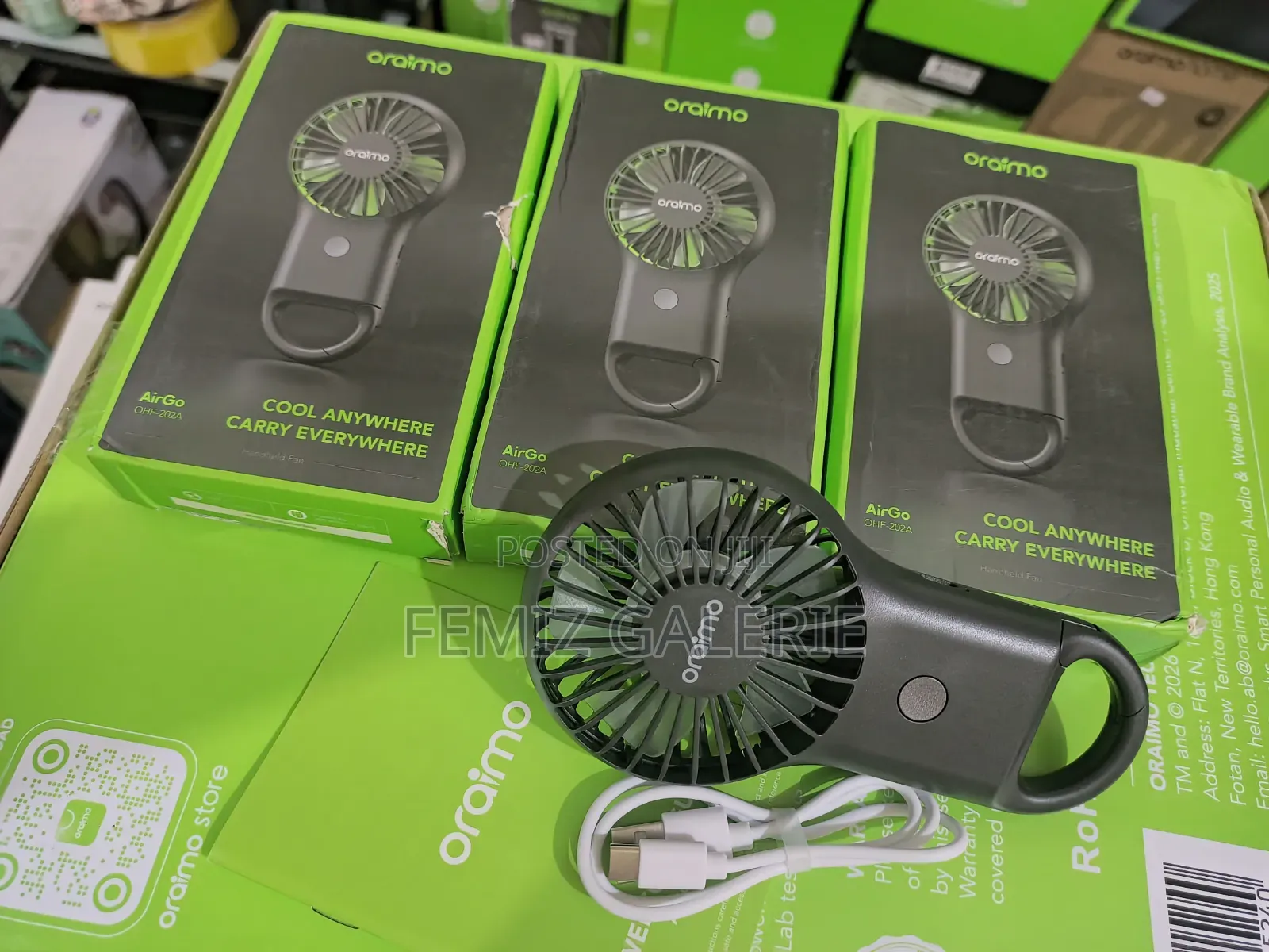 Oraimo Airgo 75g Lightweight Led Handheld Fan