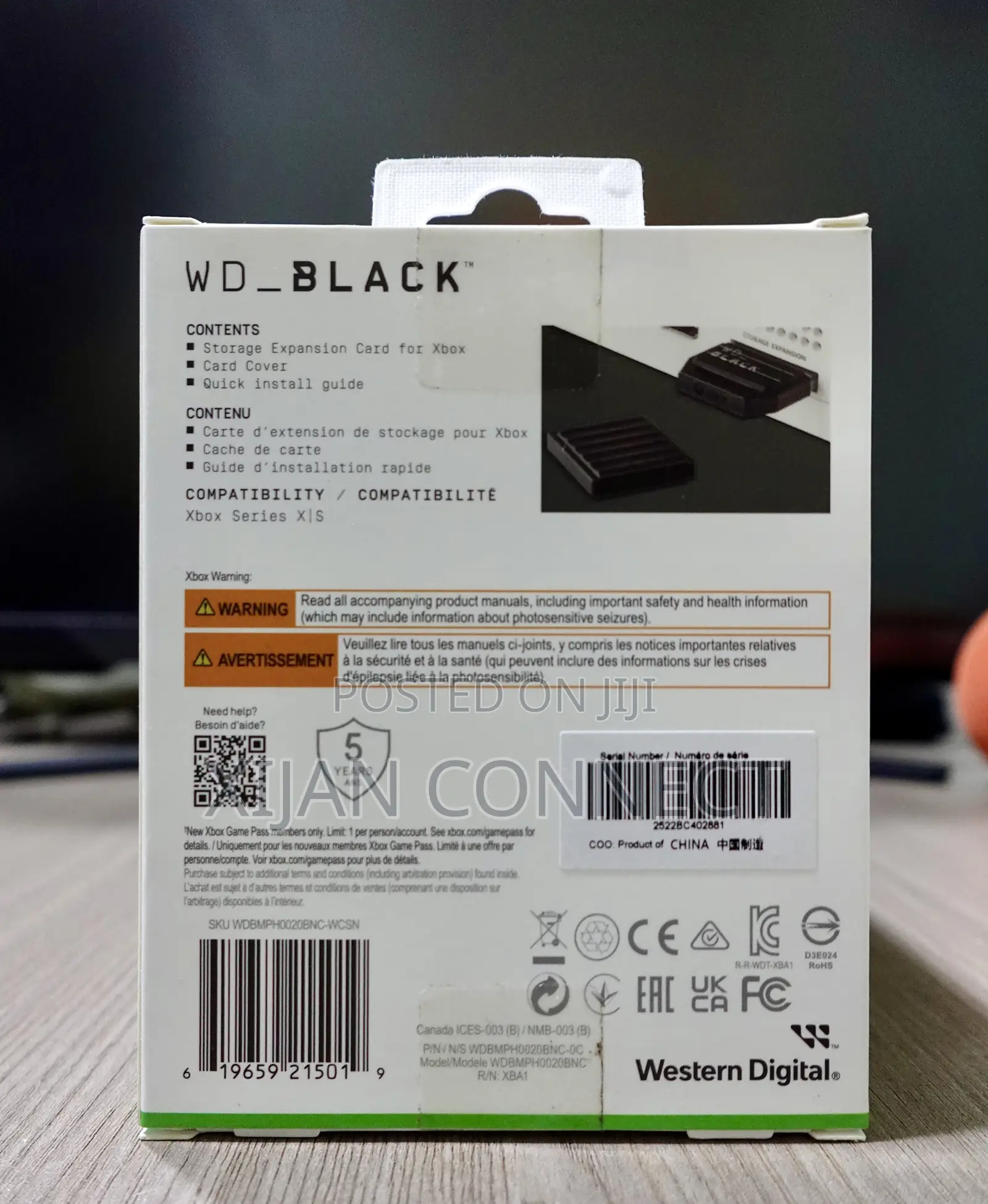2TB WD_BLACK C50 Storage Expansion Card for Xbox Series S | X