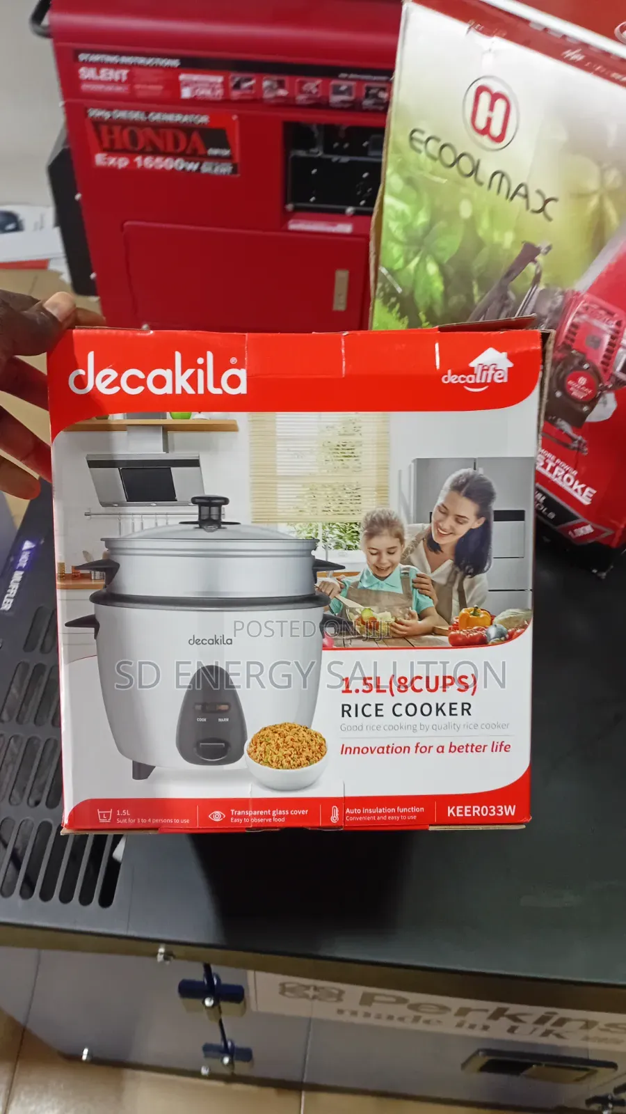 Decakila 1.5L Rice Cooker – 500W Smart Kitchen Appliance