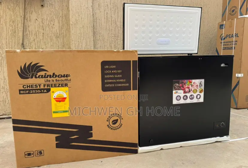 Rainbow Chest Freezer 200L