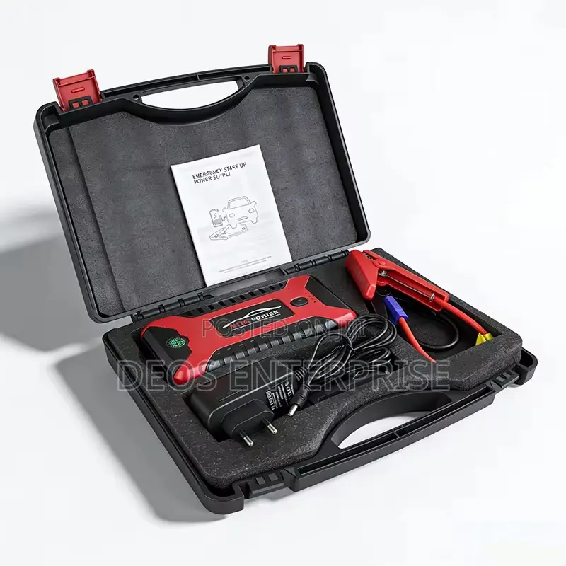 Jump Starter Pro Air Compressor Smart Clamps USB Charger