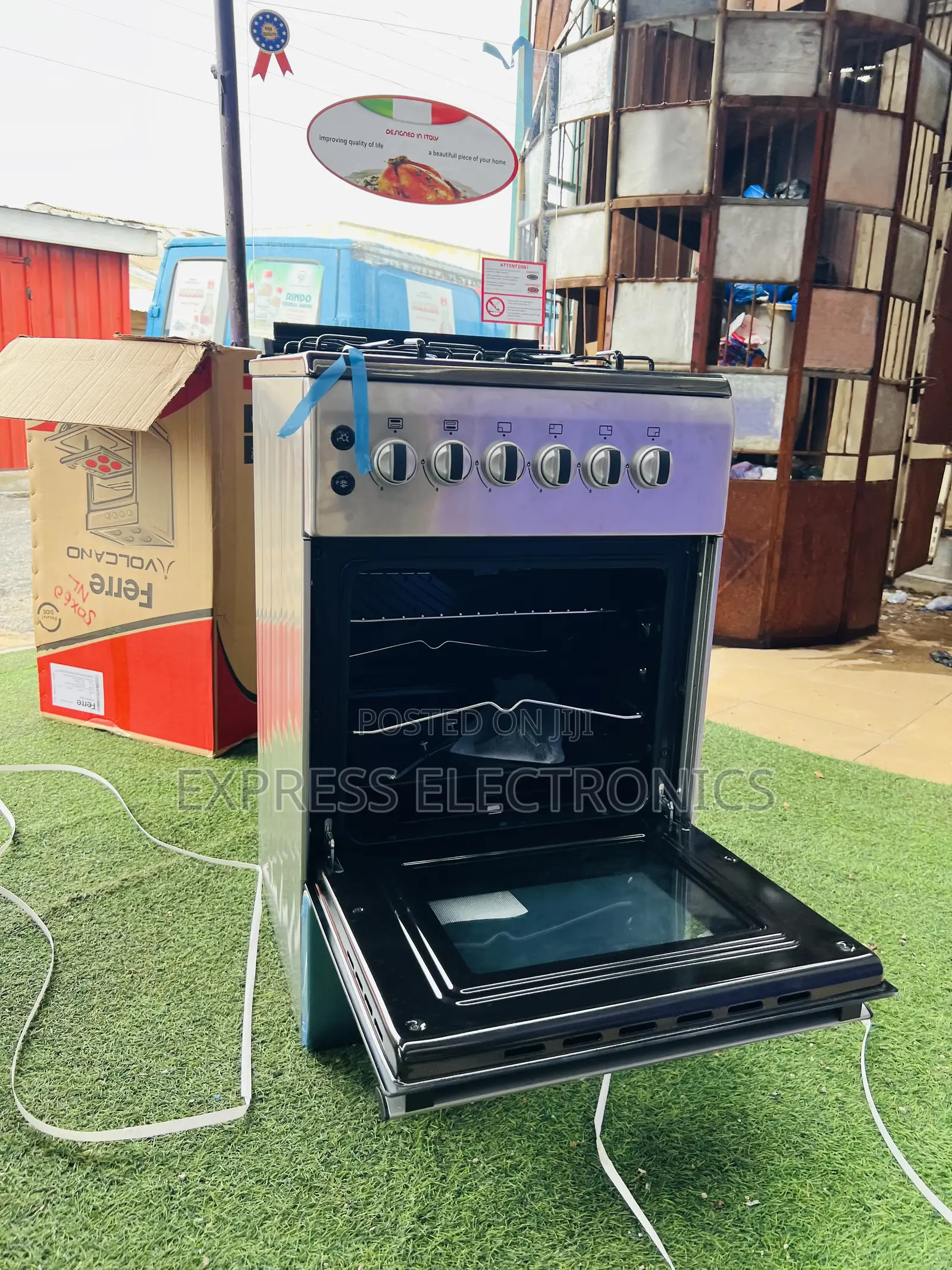 Ultra Modern Sleek Gas Cooker New Line 4burner 50/50