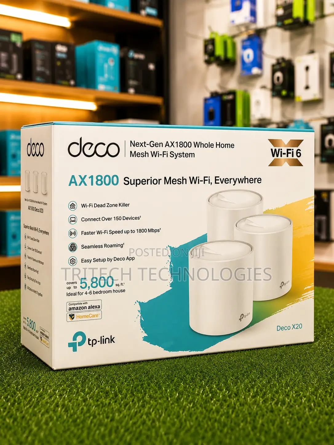 TP-Link DECO X20 | AX1800 Whole Home Mesh Wi-Fi 6 System