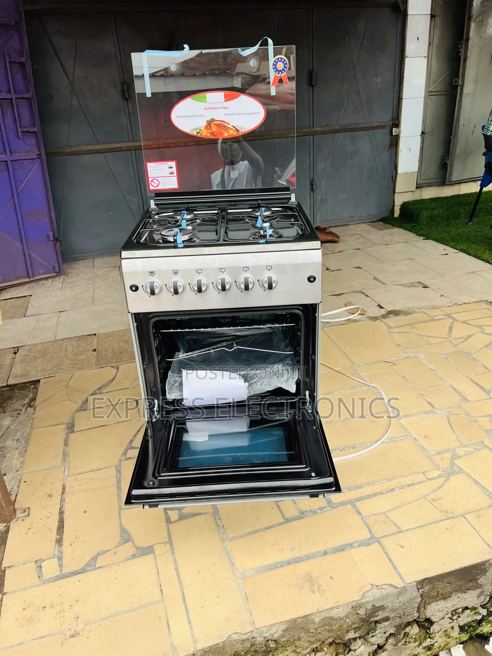 Long Lasting New Line 60/60 4 Burner Sliver Gas Cooker