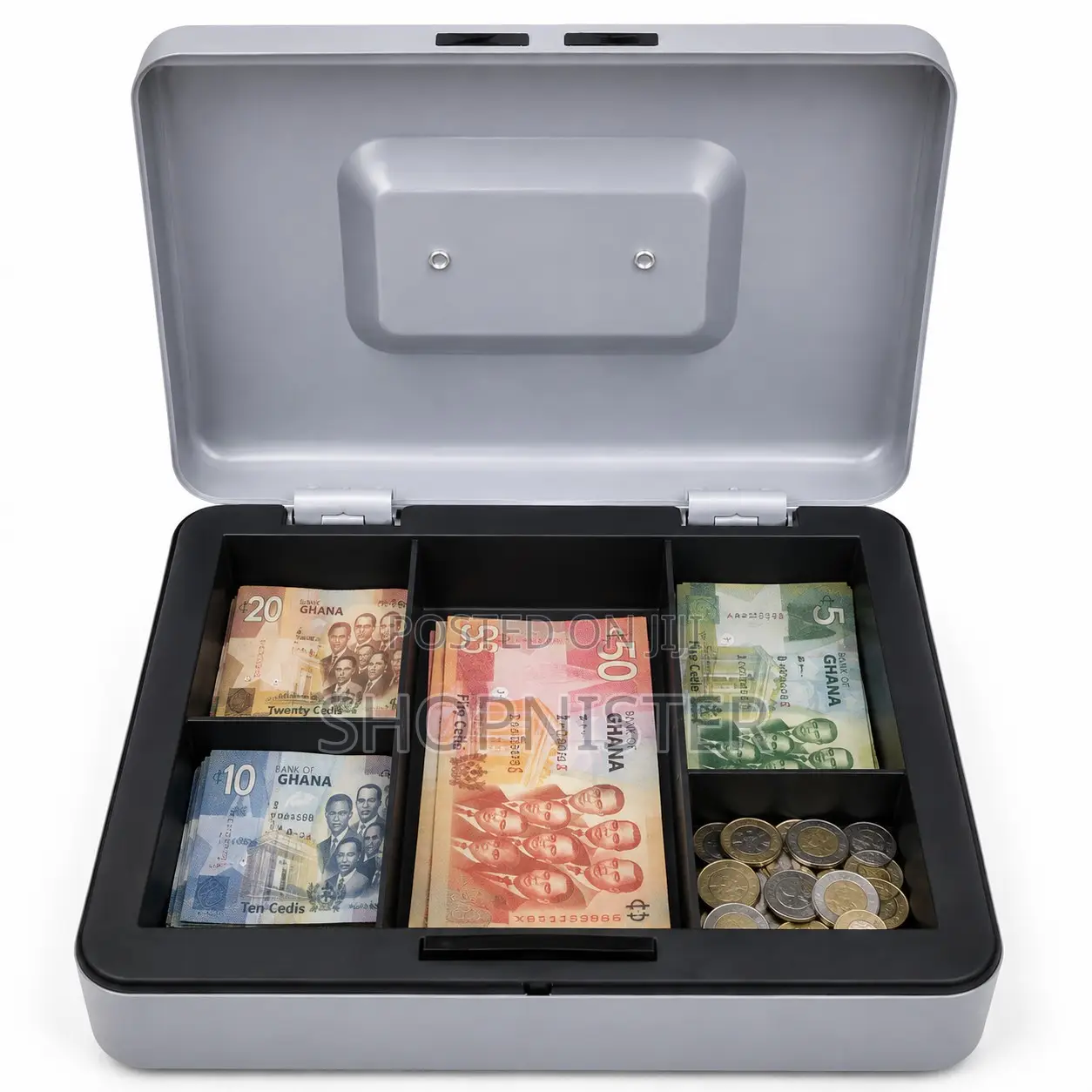 Metal Cash Box 25x20x9cm