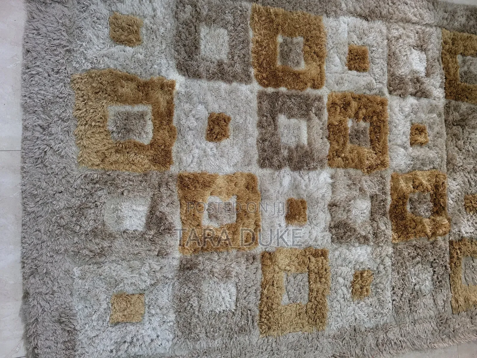 Modern Geometric Shag Area Rug