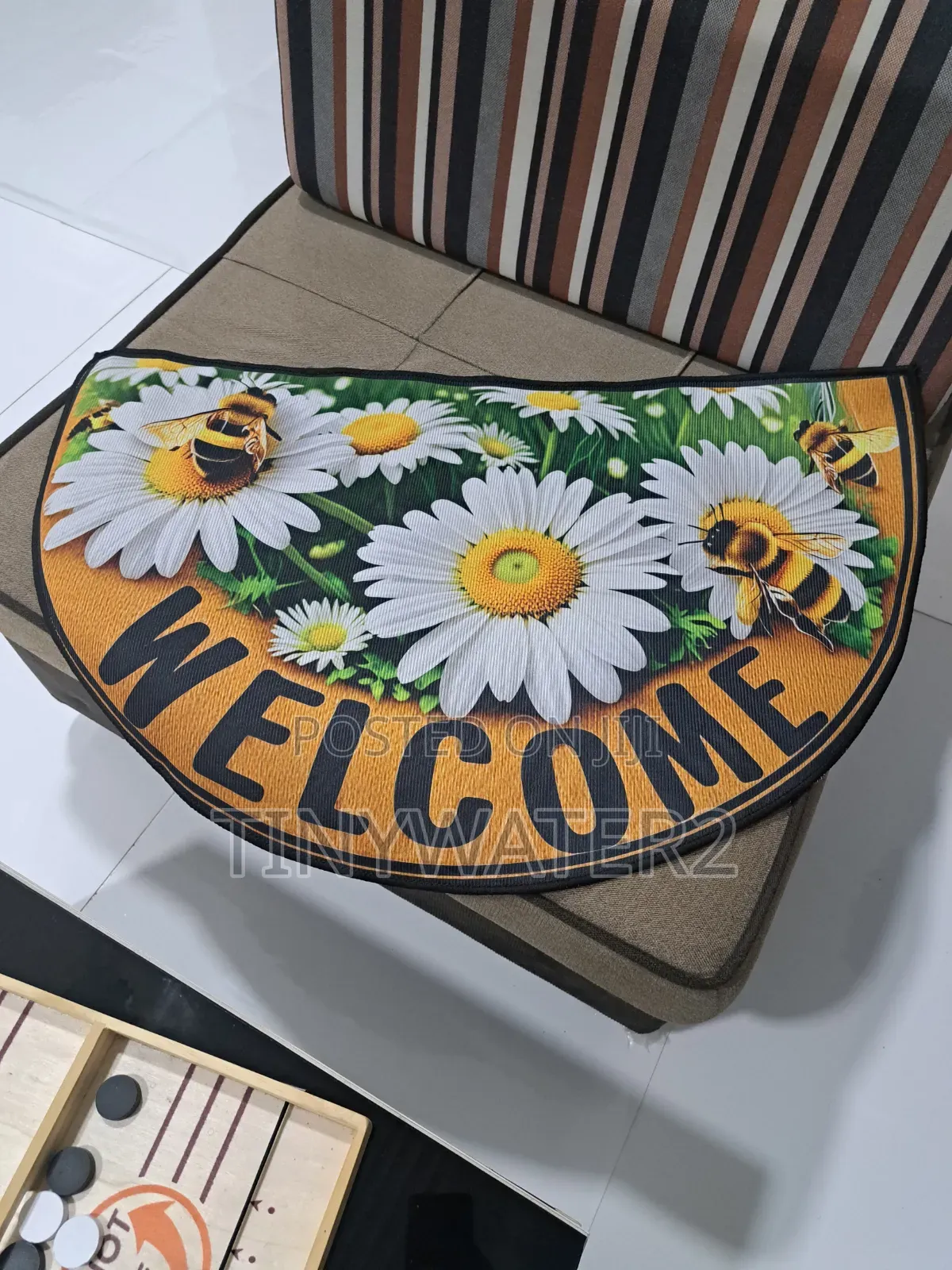 Outdoor Floral Welcome Mat
