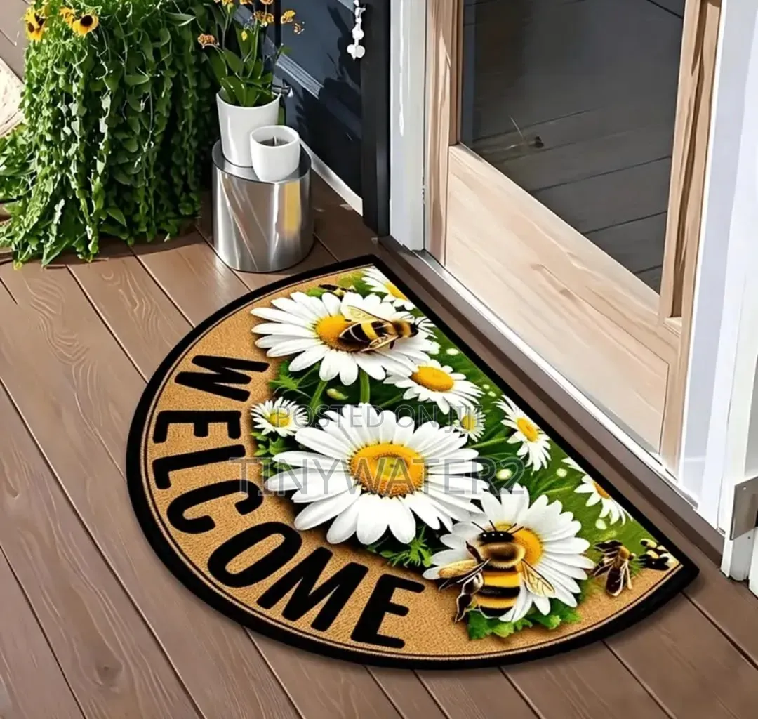 Outdoor Floral Welcome Mat