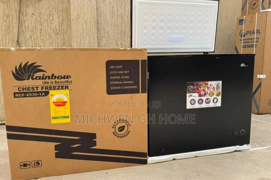 Rainbow Chest Freezer 200L