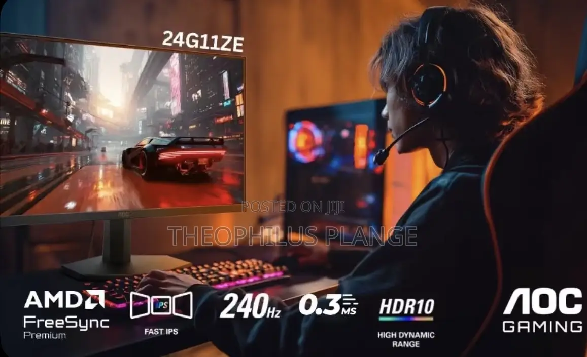 AOC 23.8inches Fast IPS Gaming Monitor