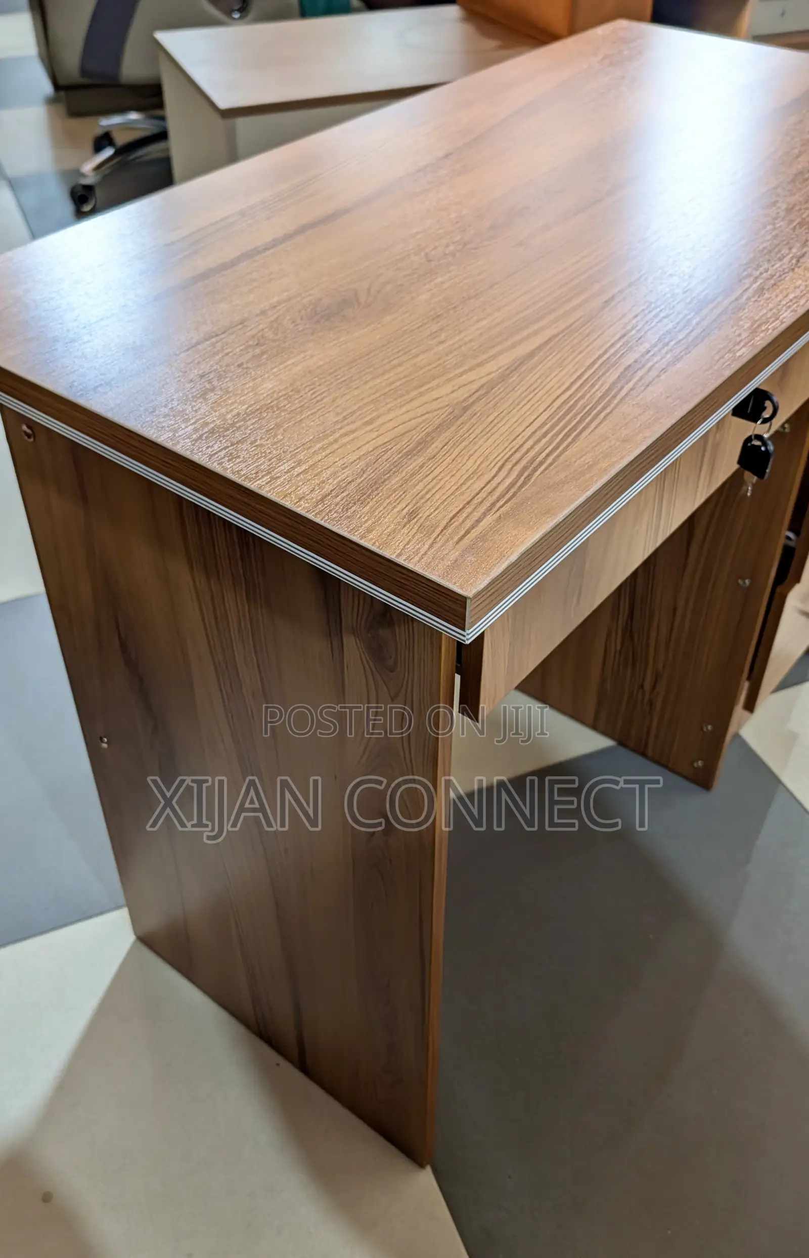 Office Desk With 3 Lockable Drawers – Computer/Study Table