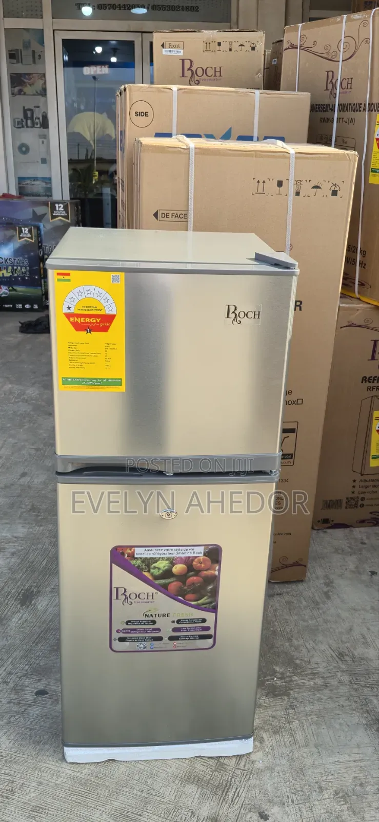 Eneryg Guide of Roch Top Freezer 108l With Interior Light Available