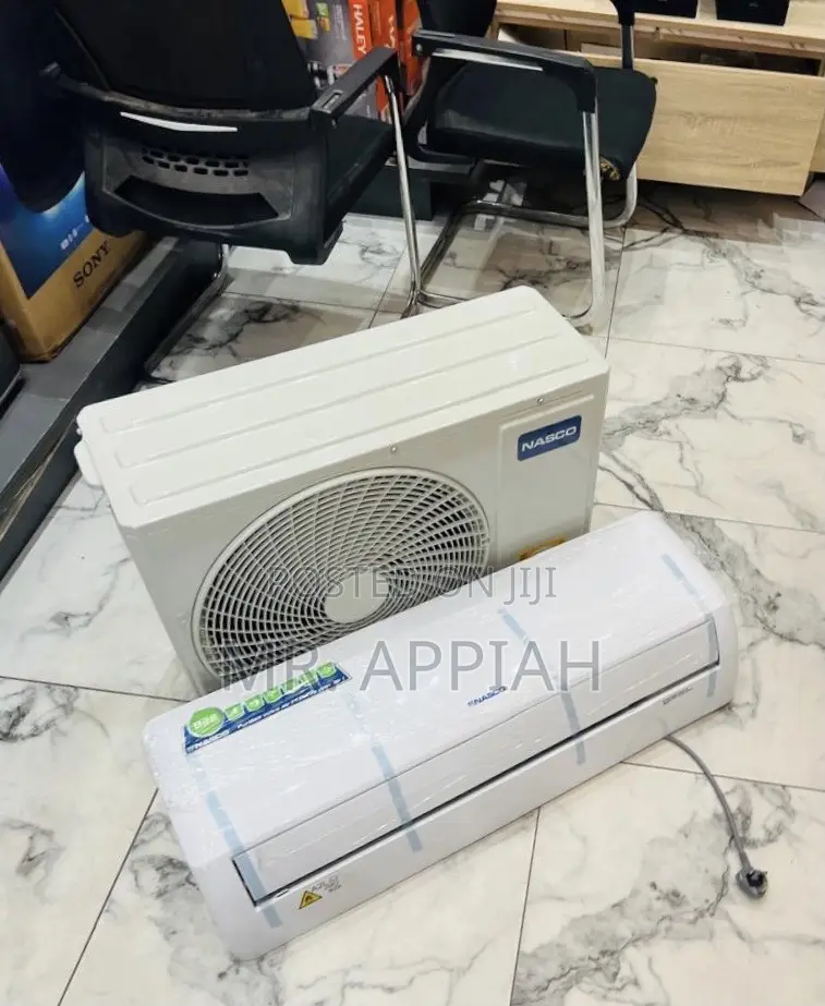 Extremely Durable Nasco 1.5hp Dual Inverter AC(White)2025 Model 