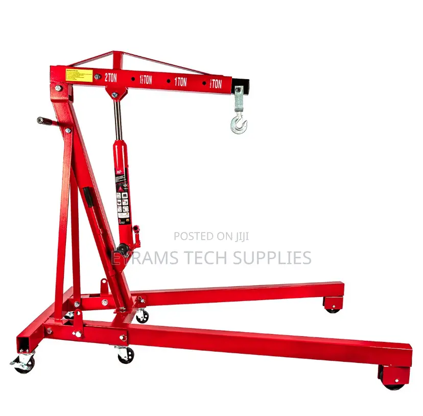 2 Ton Hydraulic Folding Engine Crane Hoist Lift Stand 2000kg