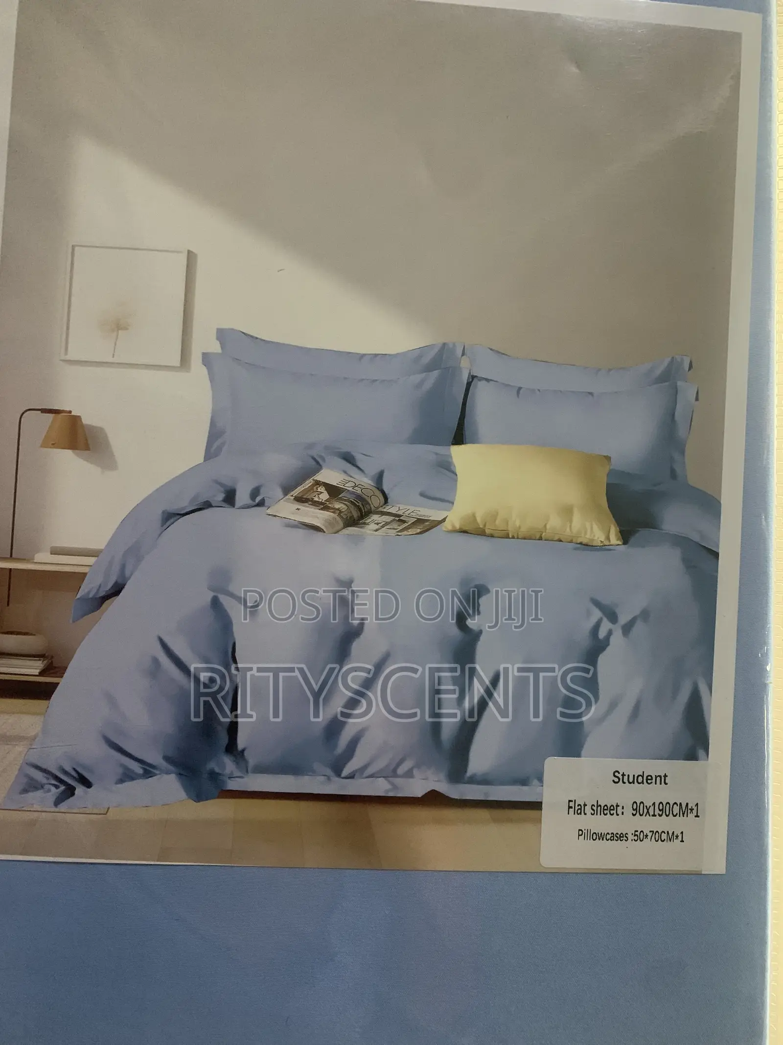 Sudents Bedsheet With Pillow Case (Blue Colour )
